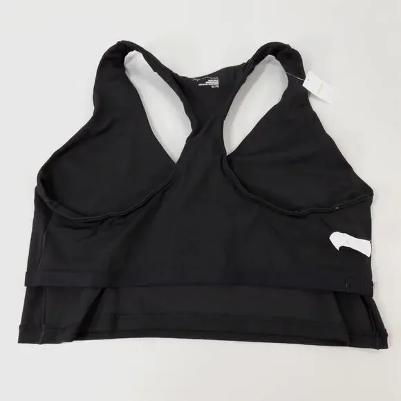 AERIE Offline Real Me Sports Bra Womens XL Black Longline Racerback Athleisure - Picture 7 of 15